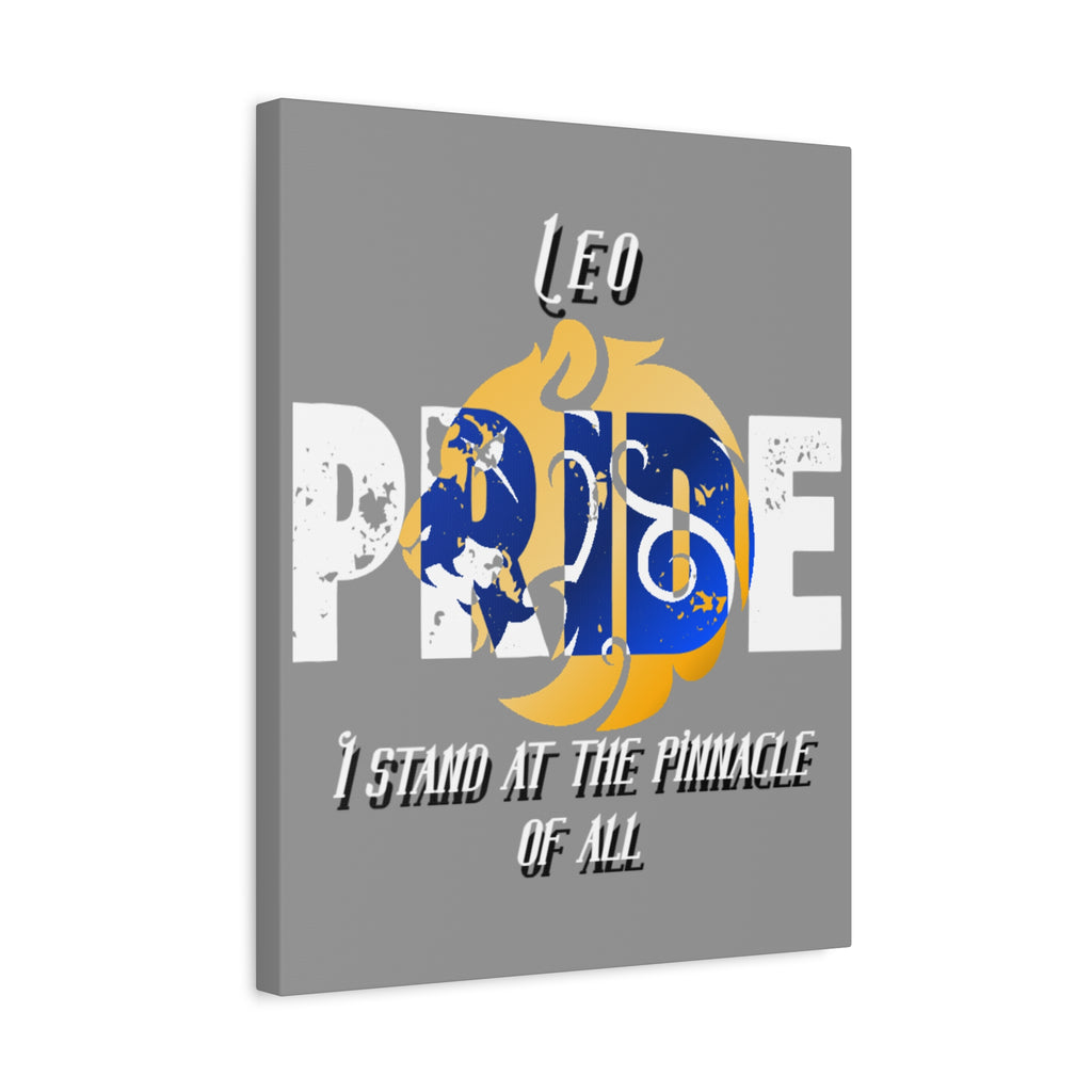 Leo Pride Canvas Print – Zodiac Wall Art “I Stand at the Pinnacle of All”