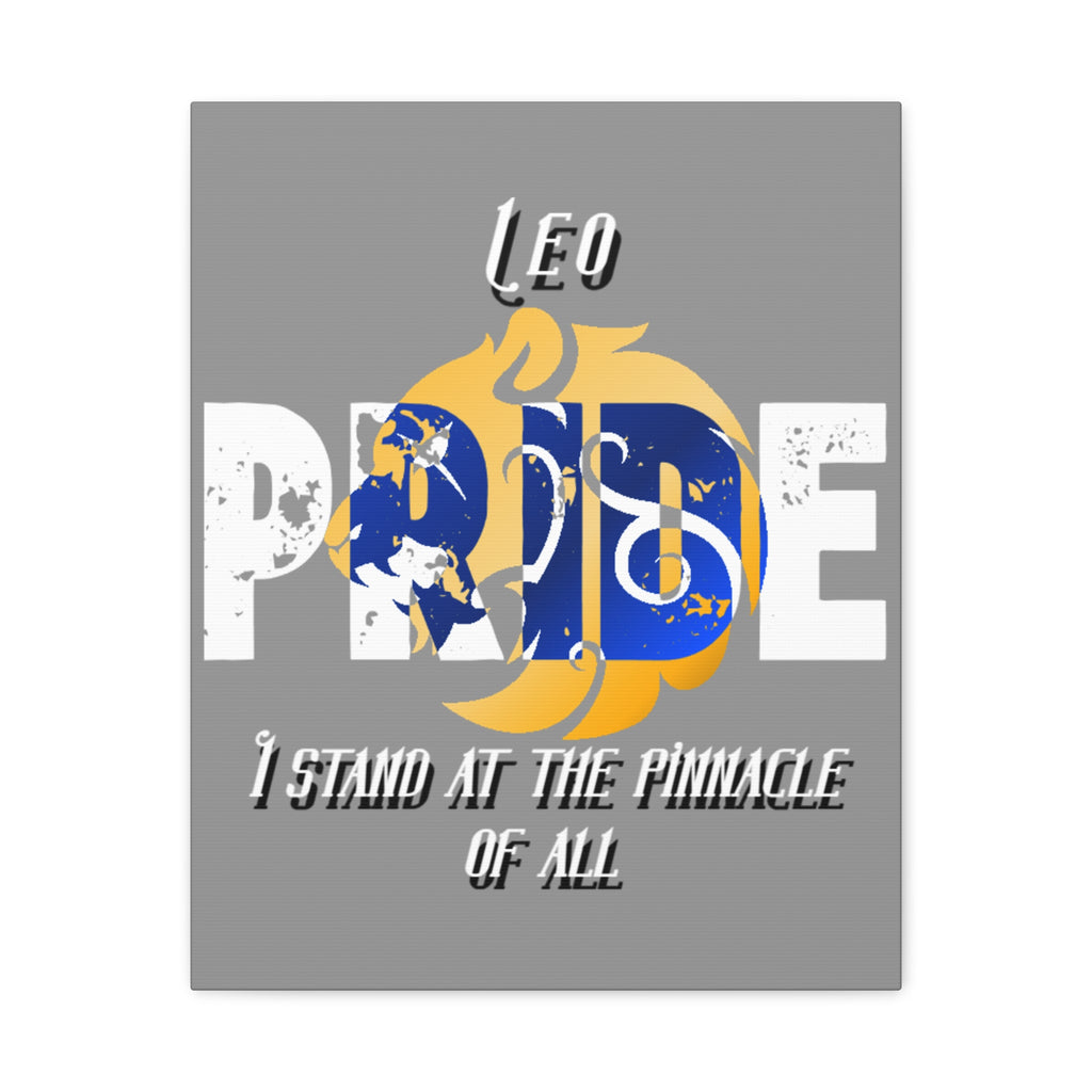 Leo Pride Canvas Print – Zodiac Wall Art “I Stand at the Pinnacle of All”