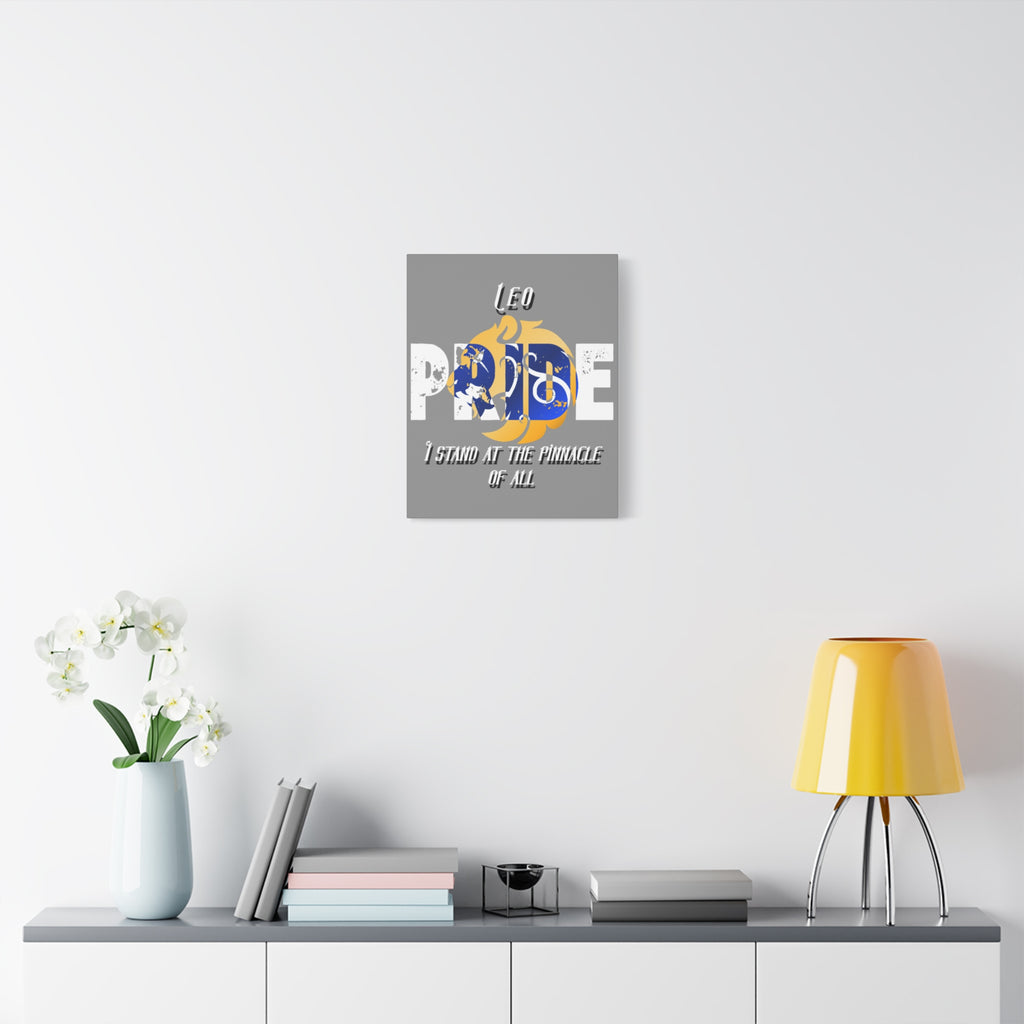Leo Pride Canvas Print – Zodiac Wall Art “I Stand at the Pinnacle of All”